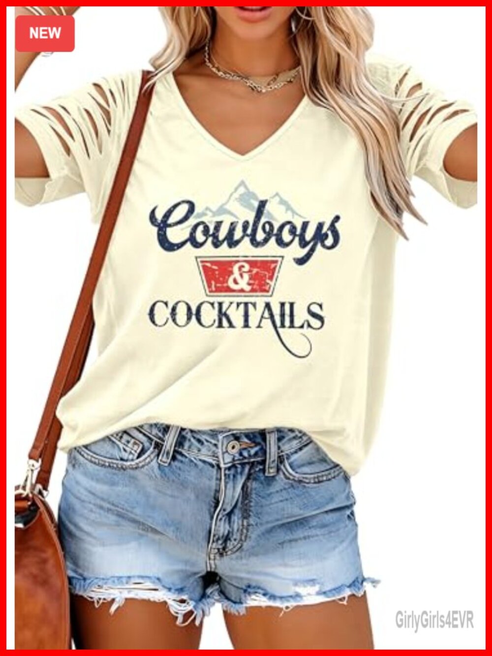 Women's Western Rodeo Graphic Tee Short Sleeve Cotton Blend T-Shirt